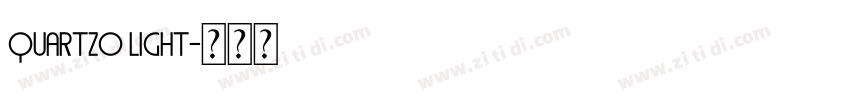 QUARTZO Light字体转换 QUARTZO Light字体转换